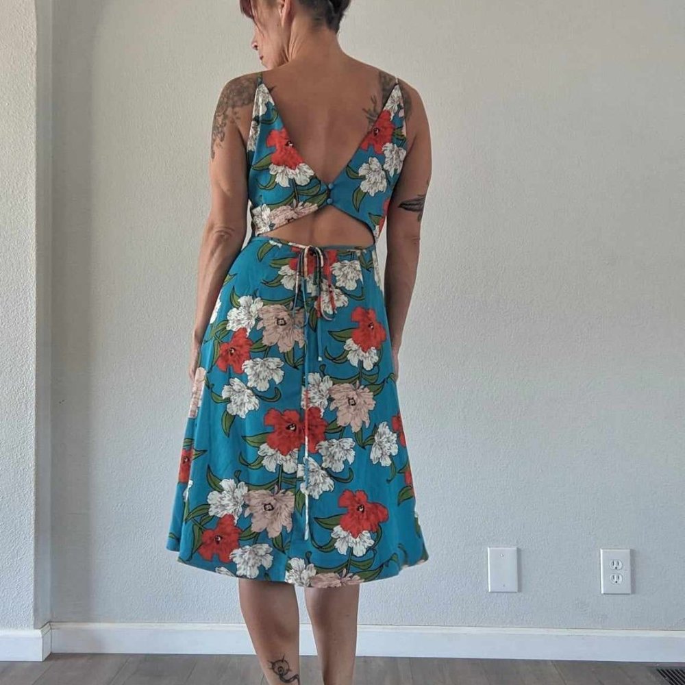 Lulu's 'Country Club' Teal Wrap Dress - NWOT - S
